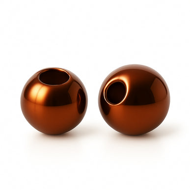 Tungsten Beads Metallic Coffee