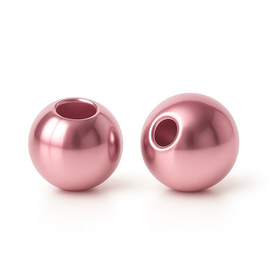Tungsten Beads Metallic Light Pink