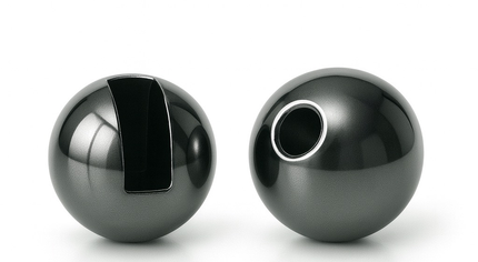 Slotted Tungsten Beads Black Nickel