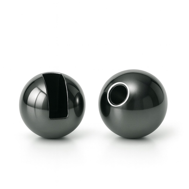 Slotted Tungsten Beads Black Nickel