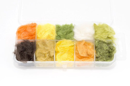 Kapok Dubbing Set 10 Colors